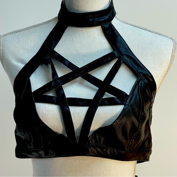Killstar Speed Demon pentagram halter bralette - Picture 1 of 4